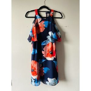 Vince Camuto Floral Navy Summer Dress